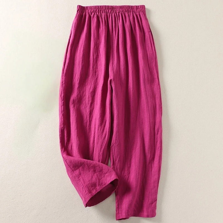 Amalia™ — Příjemné kalhoty z bavlny a lnu
