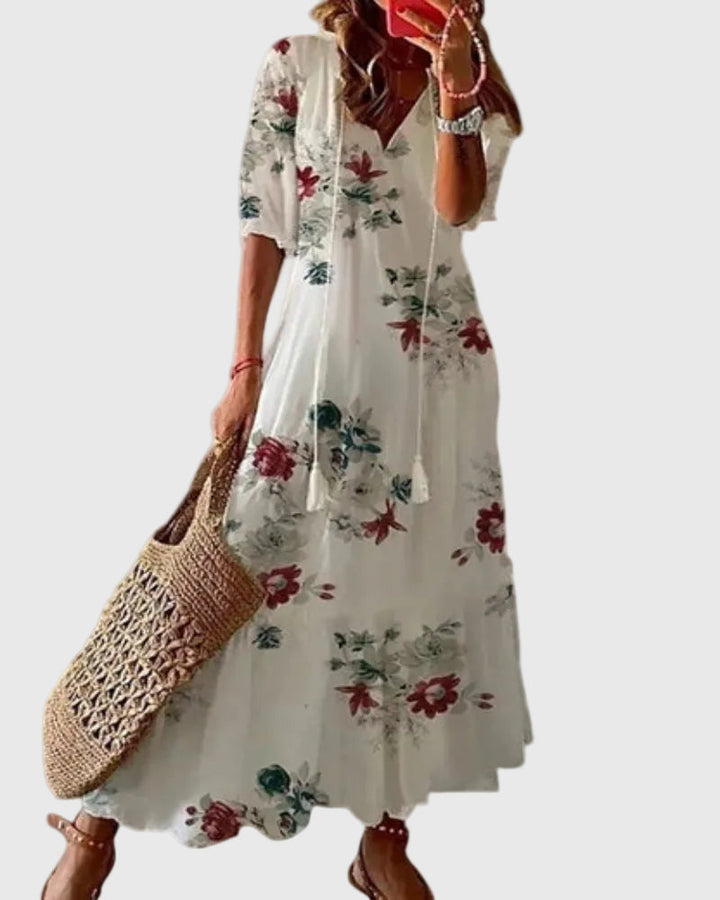 Amalia | Boho Vintage Letní Maxi Šaty