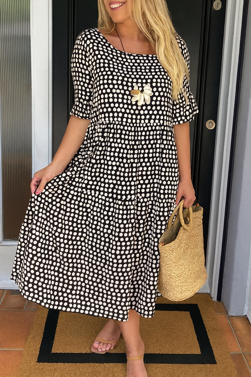 Noémie™ — Elegantní midi šaty z příjemného materiálu