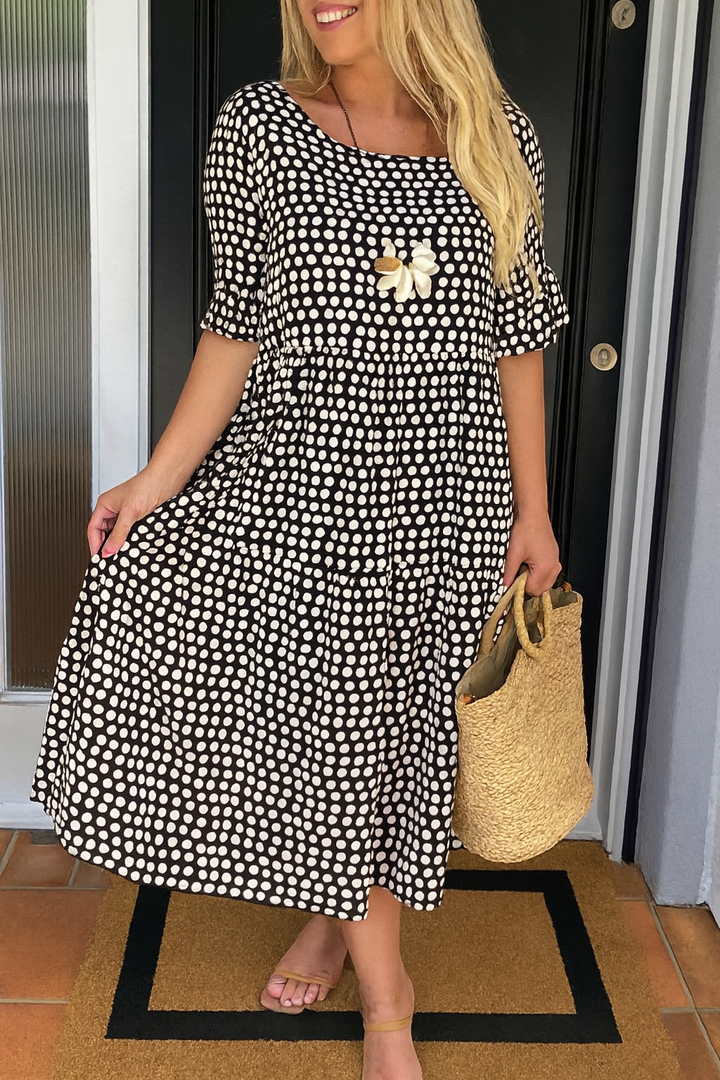 Noémie™ — Elegantní midi šaty z příjemného materiálu