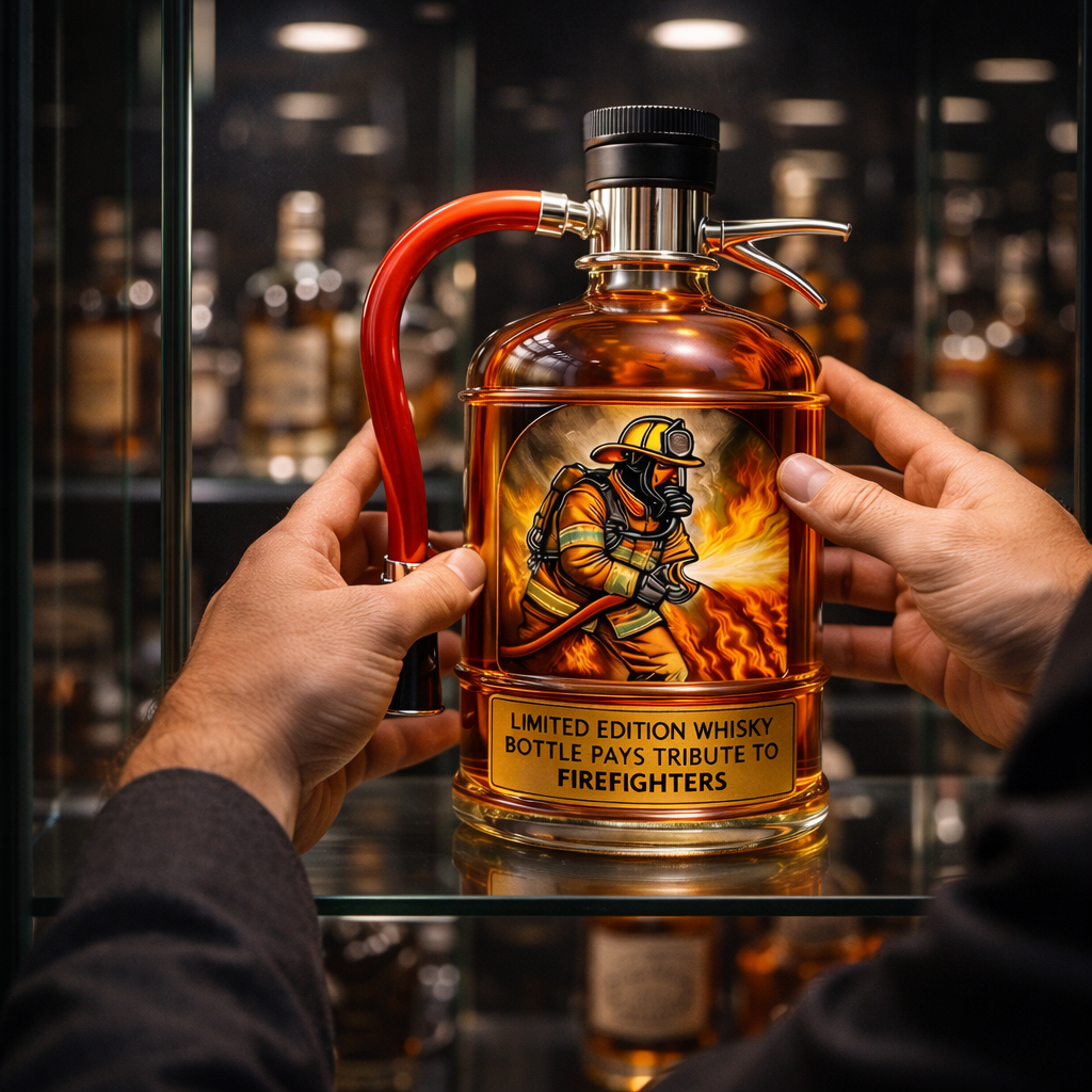 Whisky láhev - Edice hasicí přístroj