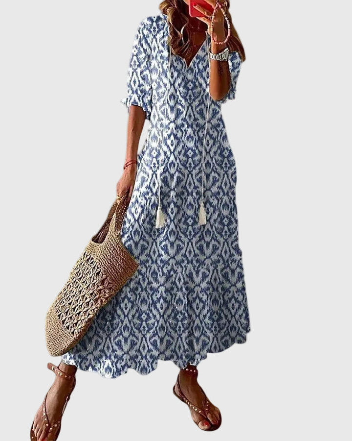 Amalia | Boho Vintage Letní Maxi Šaty