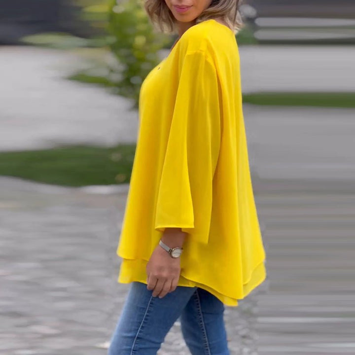 Lorelai | Chiffonová blůza na zip