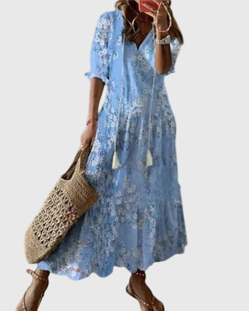 Amalia | Boho Vintage Letní Maxi Šaty