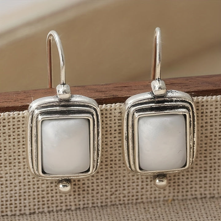 Elegantní boho náušnice s hranatými perlami