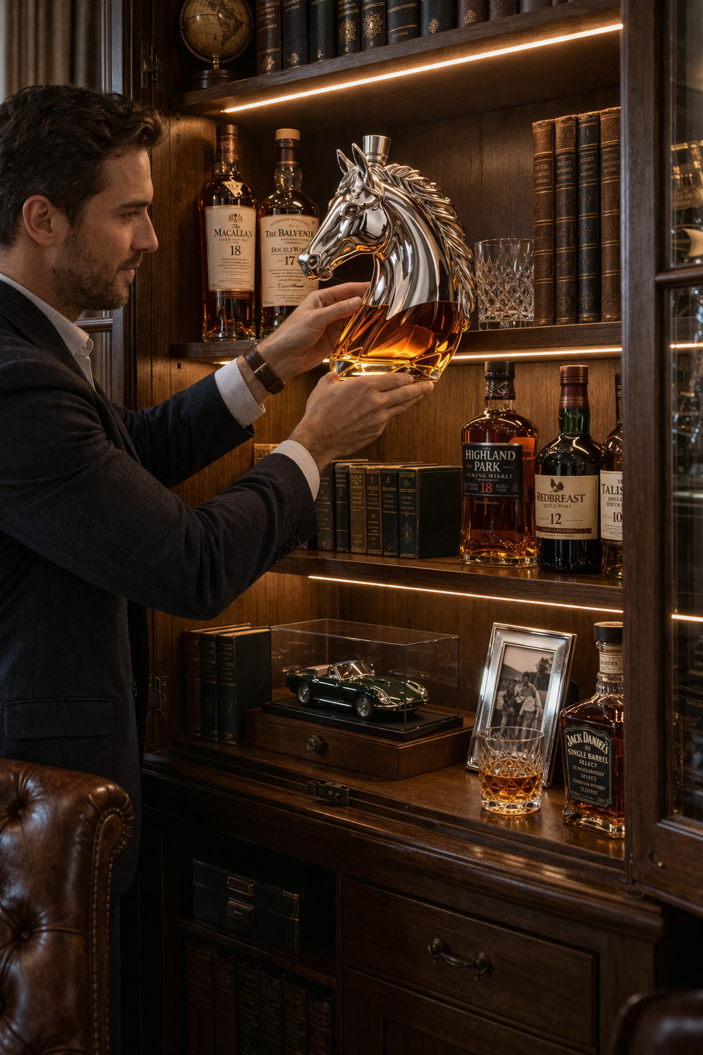 Whiskey láhev – Edice Hlava koně