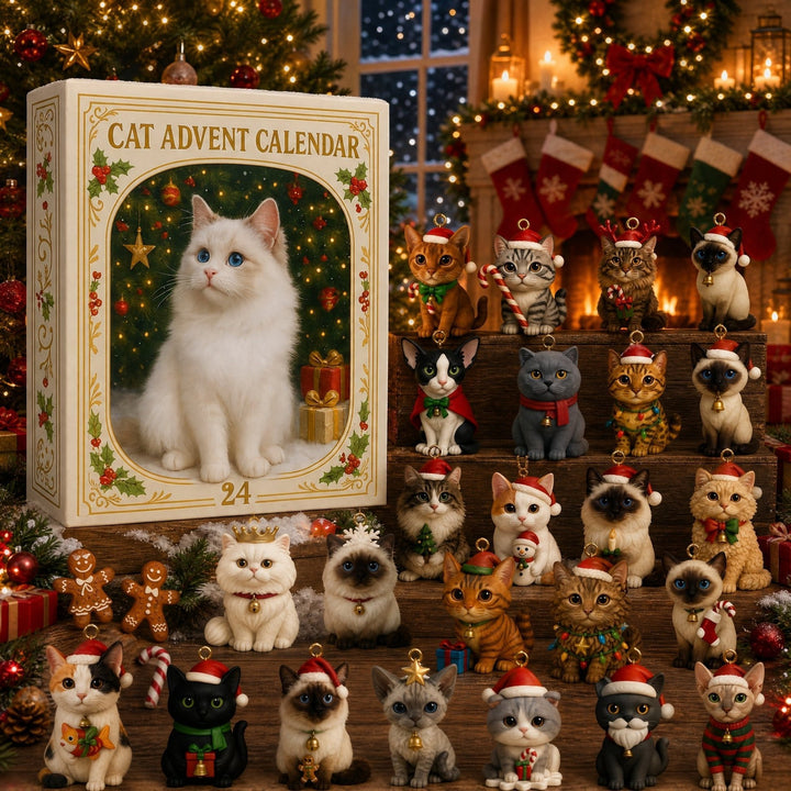 Adventní kalendář – 24 kočičích přívěsků