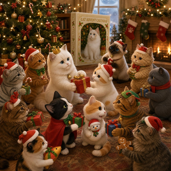 Adventní kalendář – 24 kočičích přívěsků