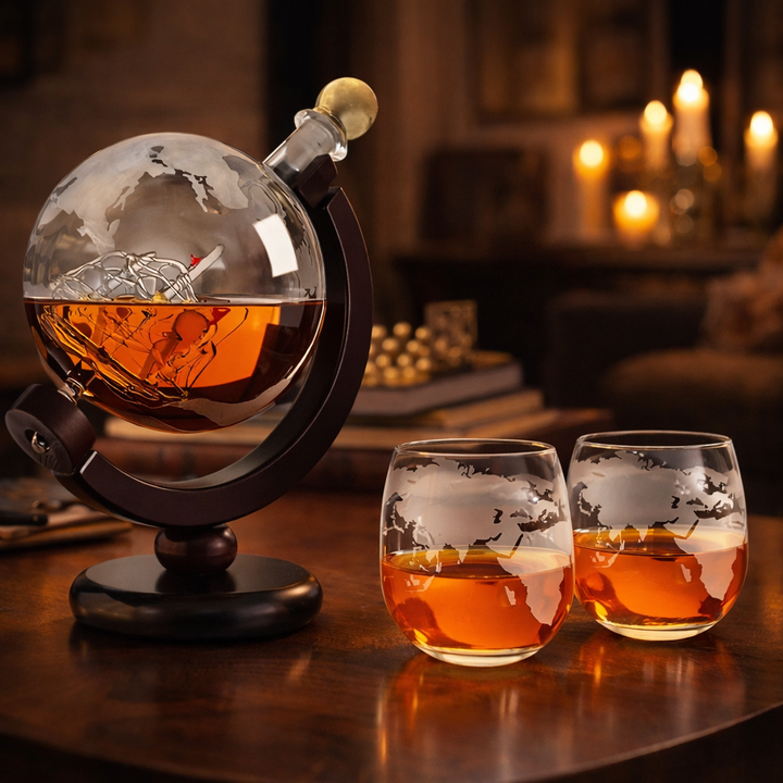Láhev Whisky - Edice Světové Mapa