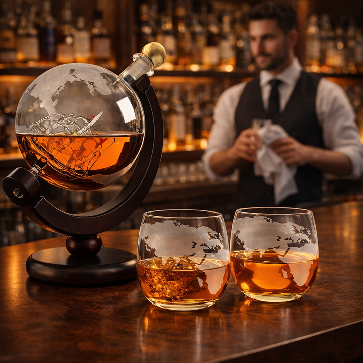 Láhev Whisky - Edice Světové Mapa
