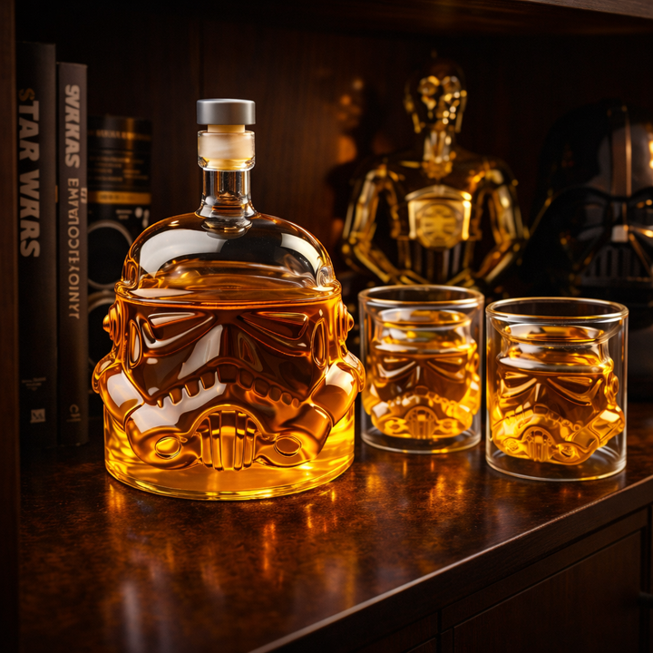 Lahev Whisky - Sada Lahev a Sklenice