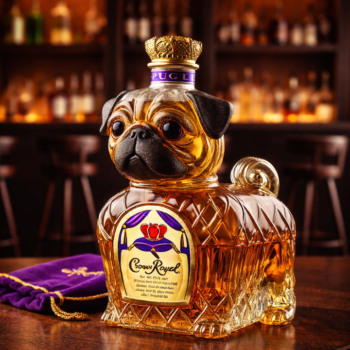 Whisky láhev - Edice Francouzský Bulldog