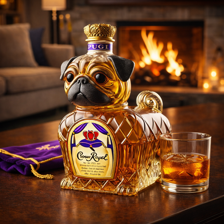 Whisky láhev - Edice Francouzský Bulldog