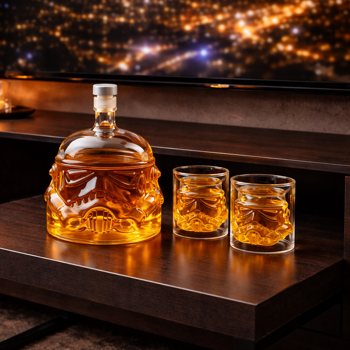 Lahev Whisky - Sada Lahev a Sklenice