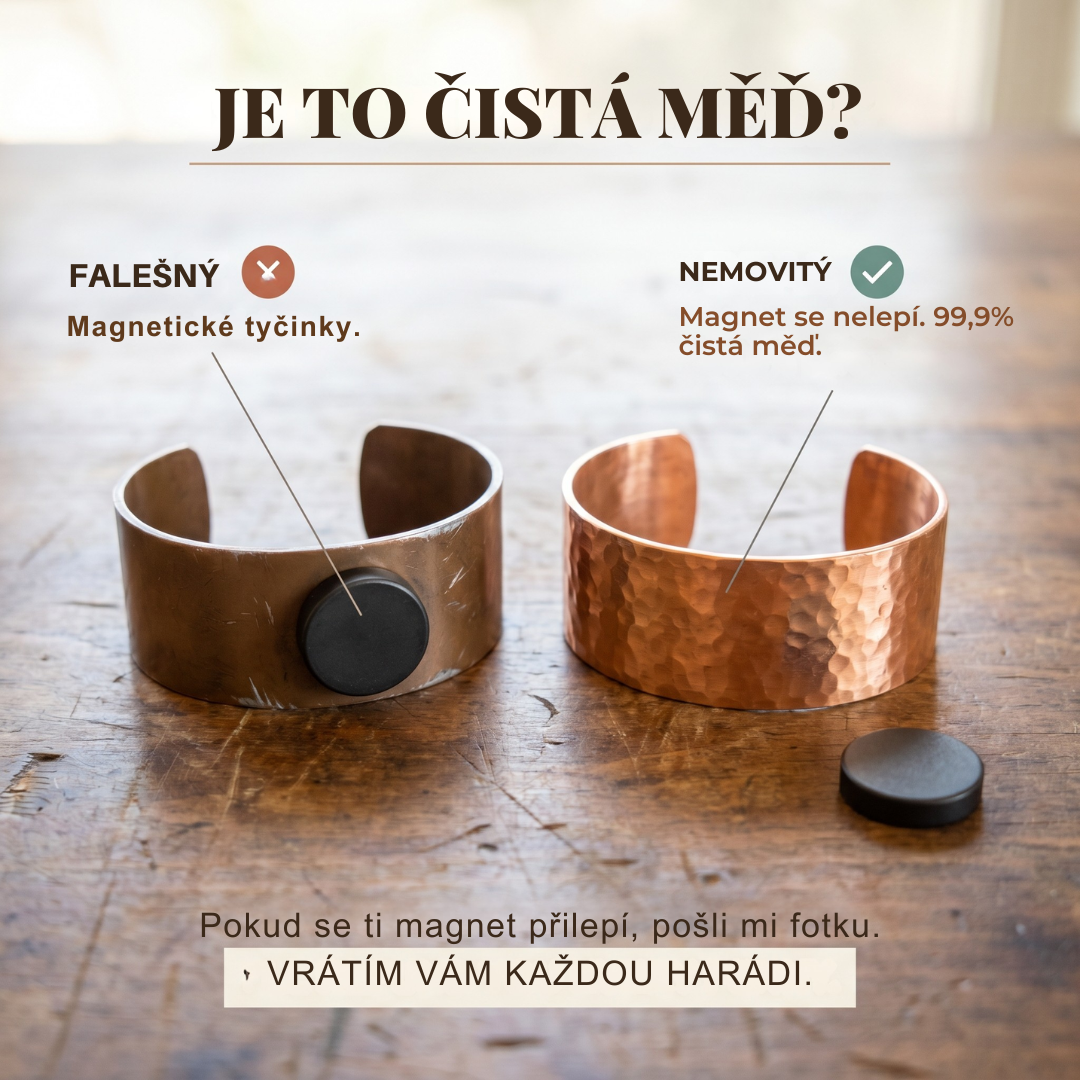 Měděný prsten Nela & Sofie