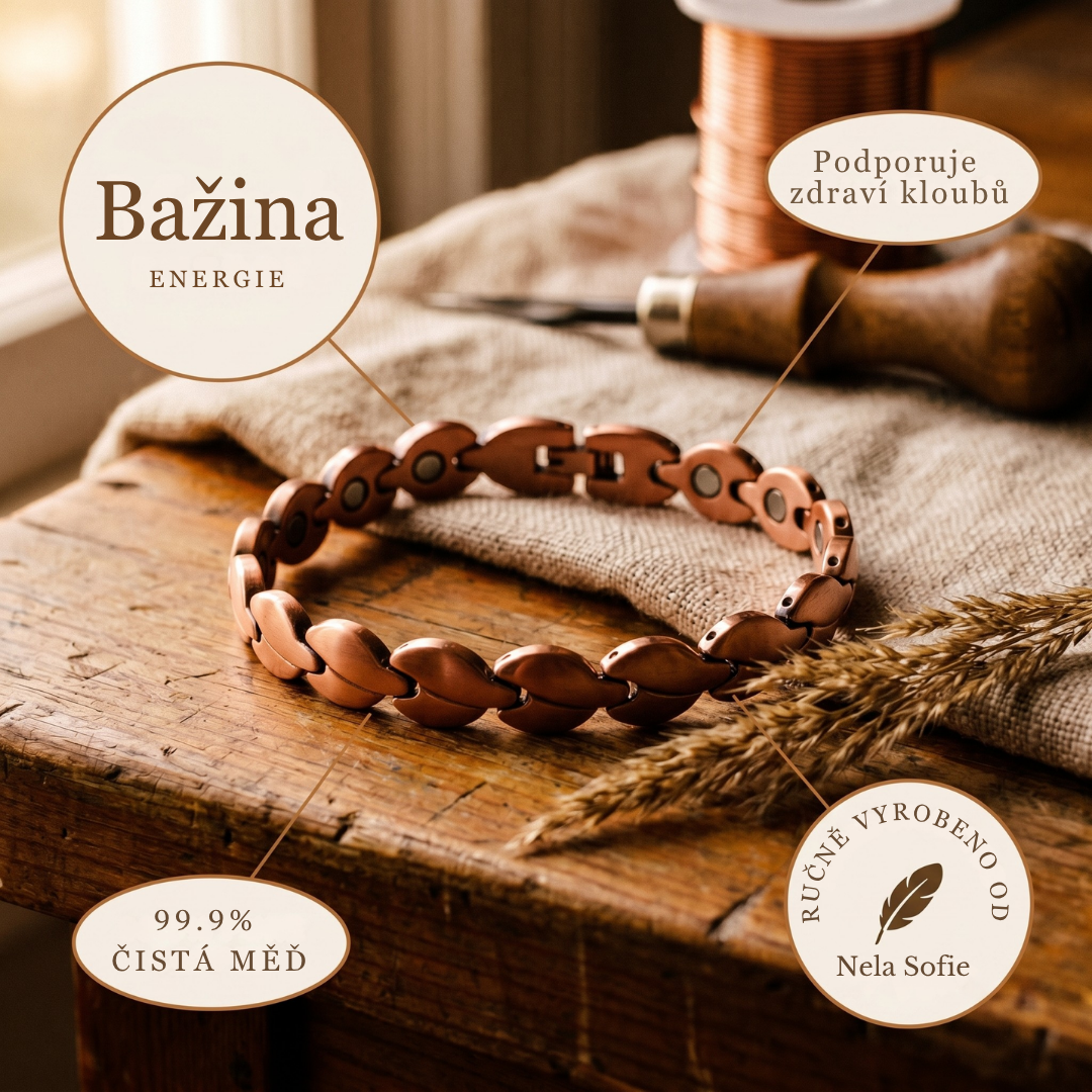 Nela & Sofie's Marsh Copper Anklet