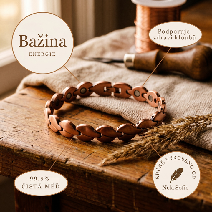 Nela & Sofie's Marsh Copper Anklet