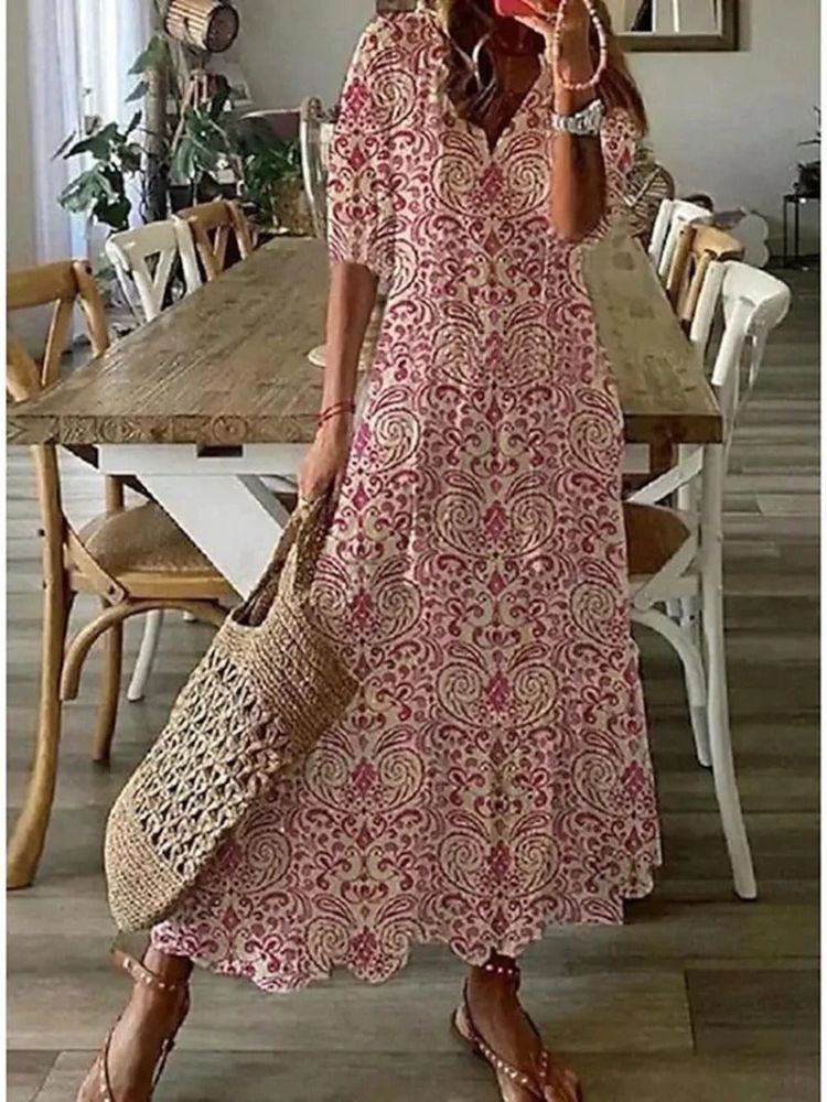 Élodie™ — Elegantní maxi květinové sametové šaty