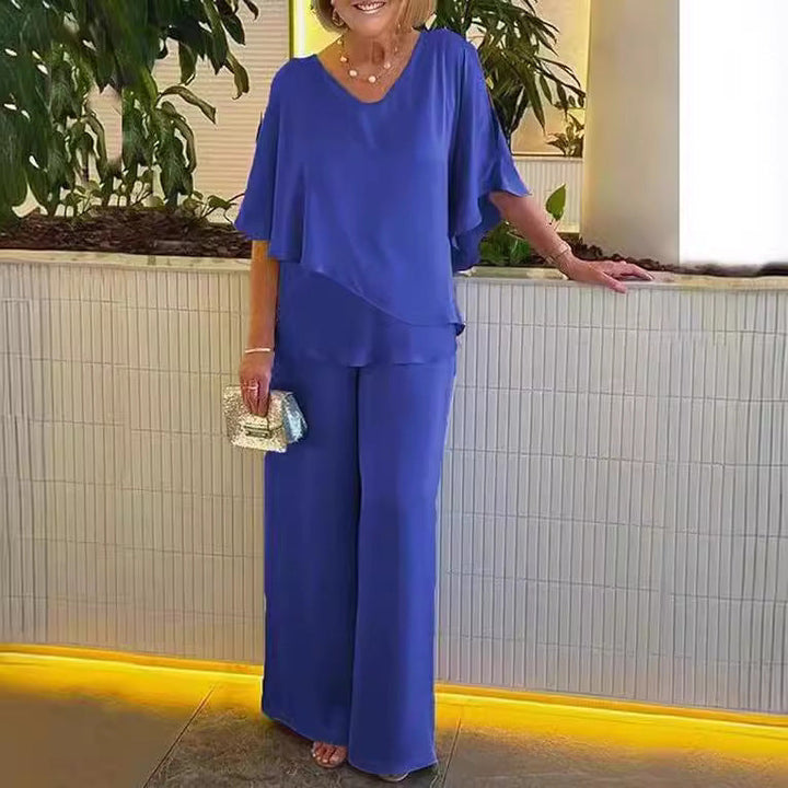 Martha - Pohodlný set s širokými nohavicemi