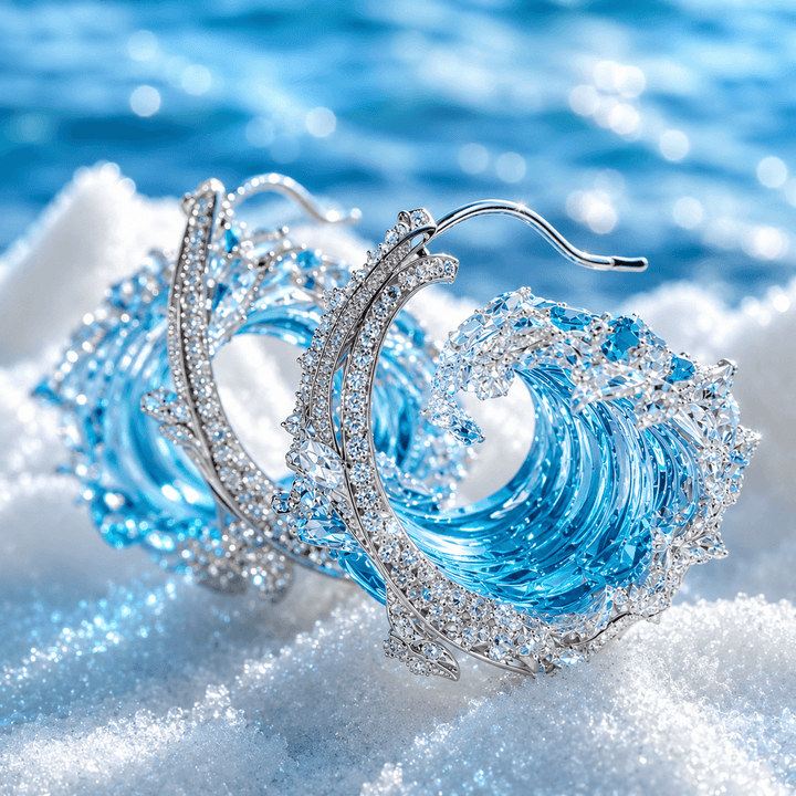 Ocean's Oath – stříbrné náušnice