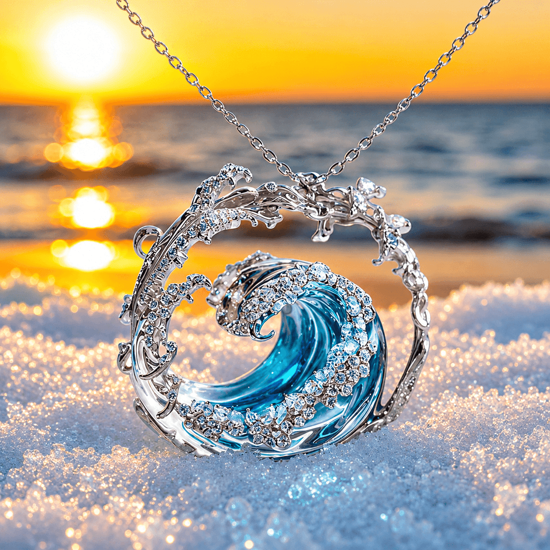 Ocean's Oath – stříbrný náhrdelník