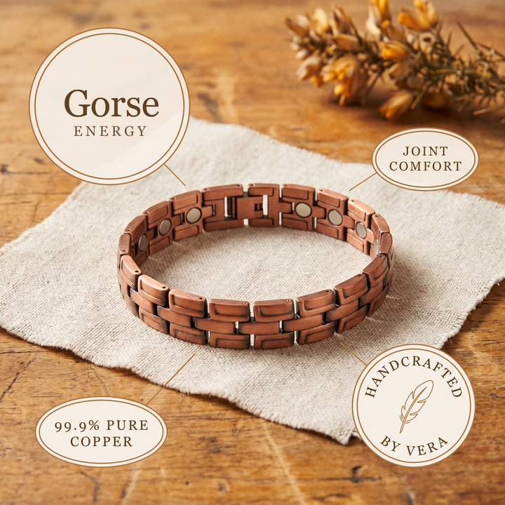 Pánský měděný náramek Vera's Gorse