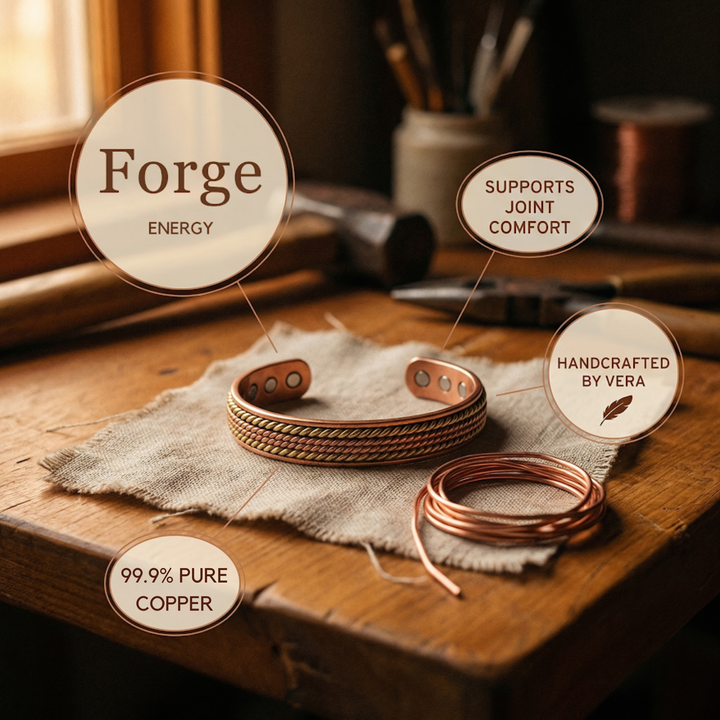 Měděný náramek Vera’s Forge