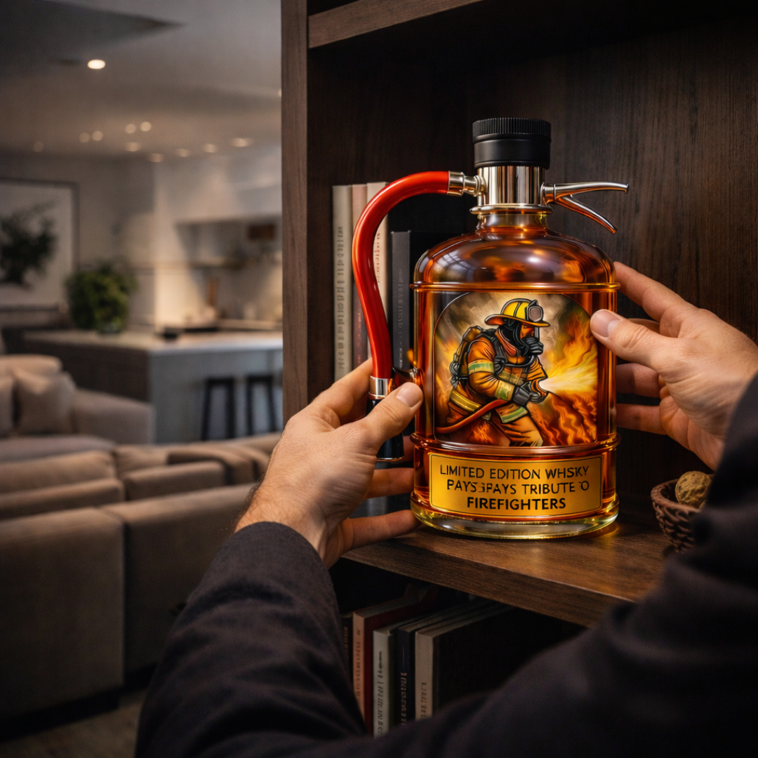 Whisky láhev - Edice hasicí přístroj