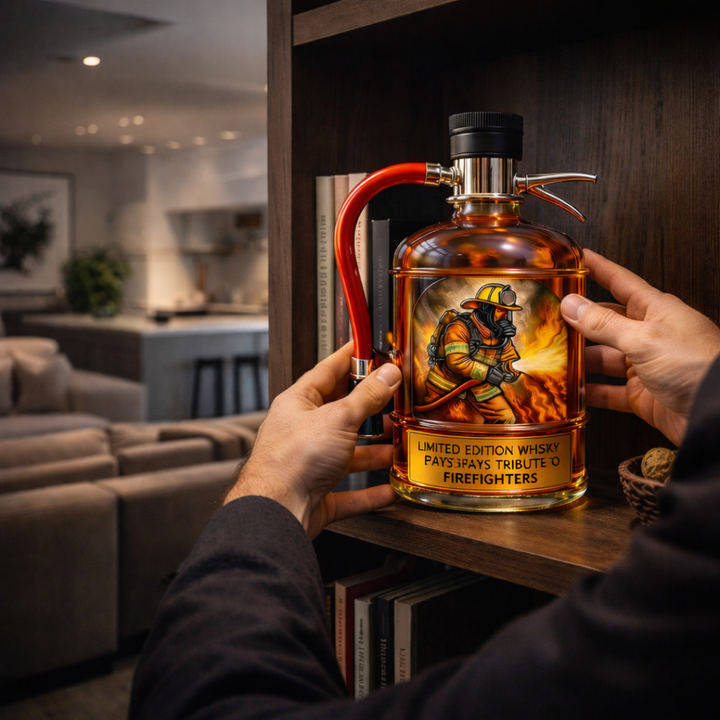 Whisky láhev - Edice hasicí přístroj