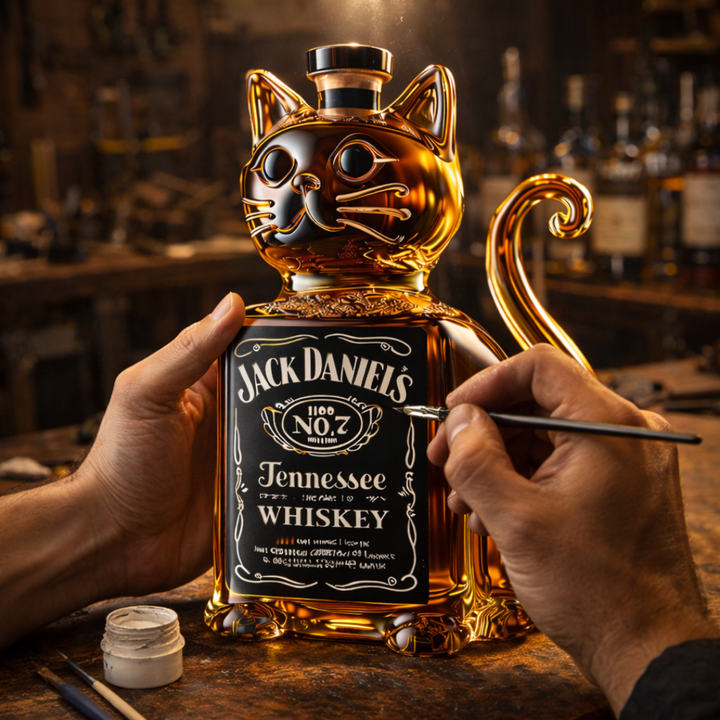 Whisky láhev - Kočičí edice