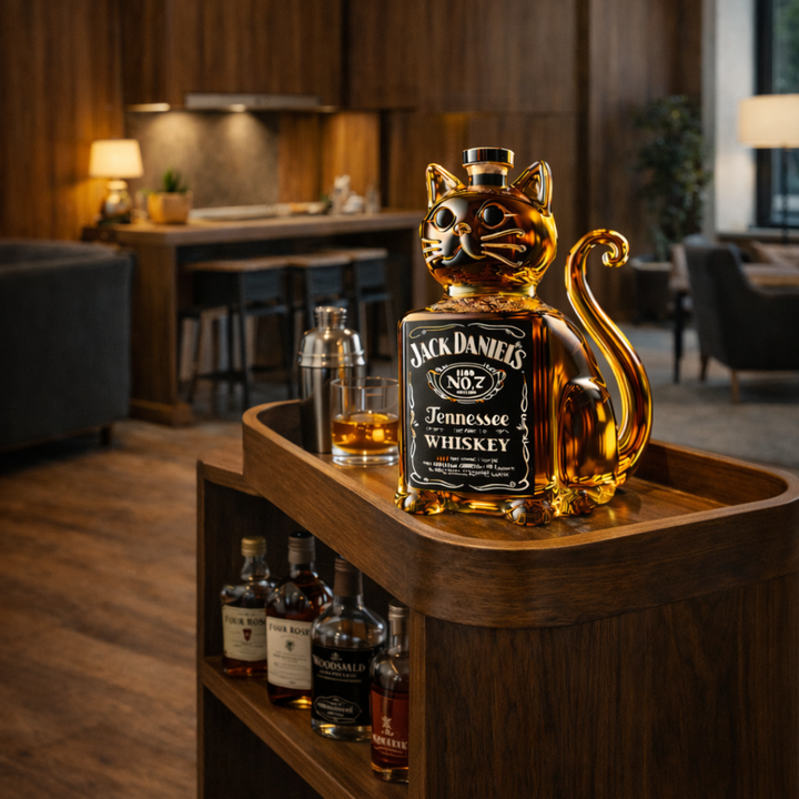 Whisky láhev - Kočičí edice