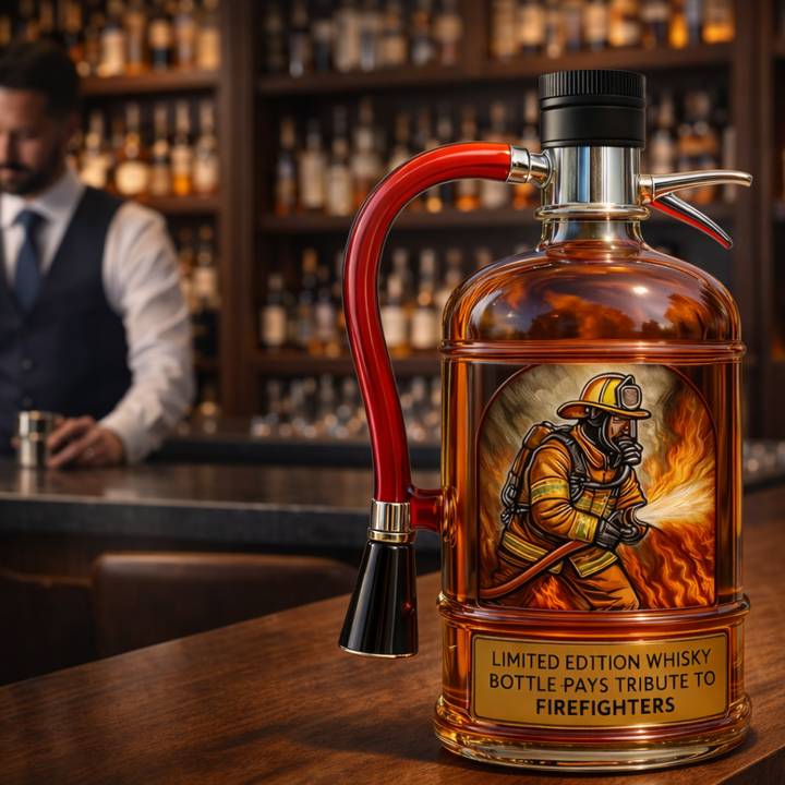 Whisky láhev - Edice hasicí přístroj