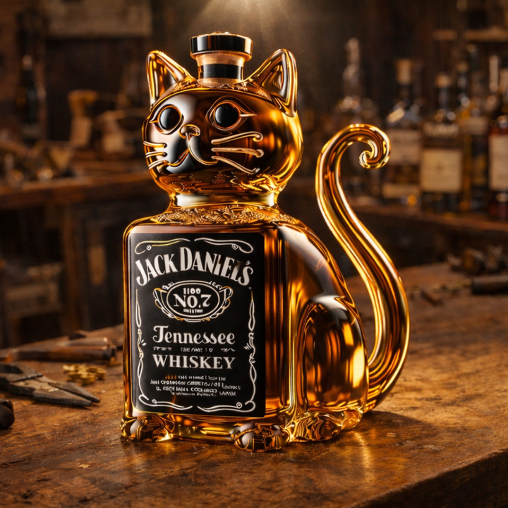 Whisky láhev - Kočičí edice
