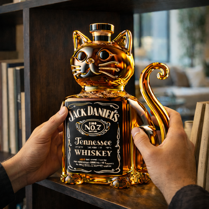 Whisky láhev - Kočičí edice