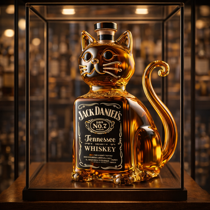 Whisky láhev - Kočičí edice
