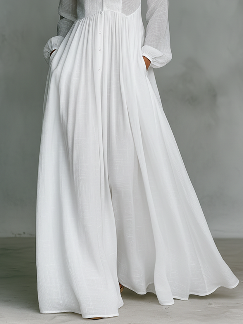 Élisa™ — Maxi minimalistická šaty
