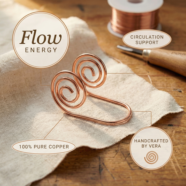 Vera's Flow Měděná Rukodělná Spirál