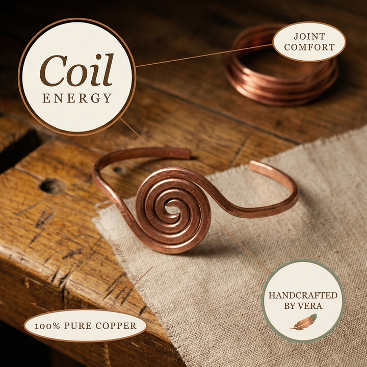 Vera's Coil Měděný Náramek na Kotník