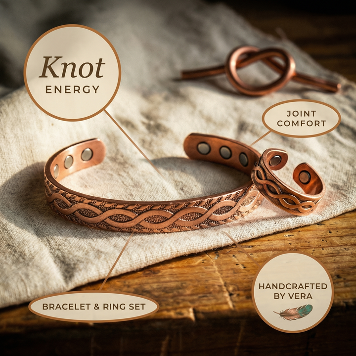 Sada měděných šperků Vera's Knot