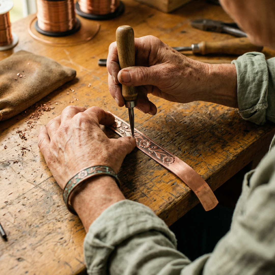 Měděný náramek Vera's Vine