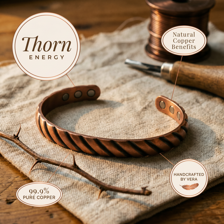 Měděný náramek Vera's Thorn