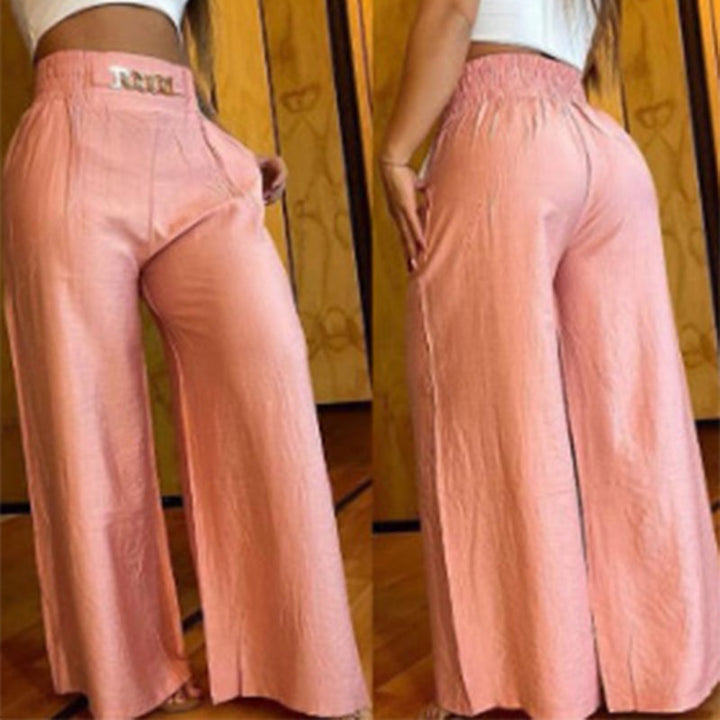 Évelyne™ — Kalhoty s vysokým pasem a širokými nohavicemi